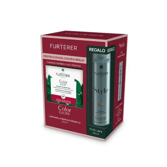 René Furterer Rf Pack Color Glow Máscara 200 ml + Style Laca 100 ml