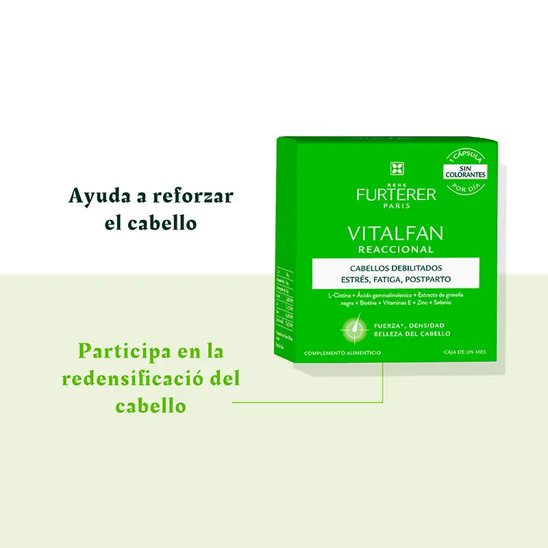 René Furterer Vitalfan Fall Reaction, 30 cápsulas