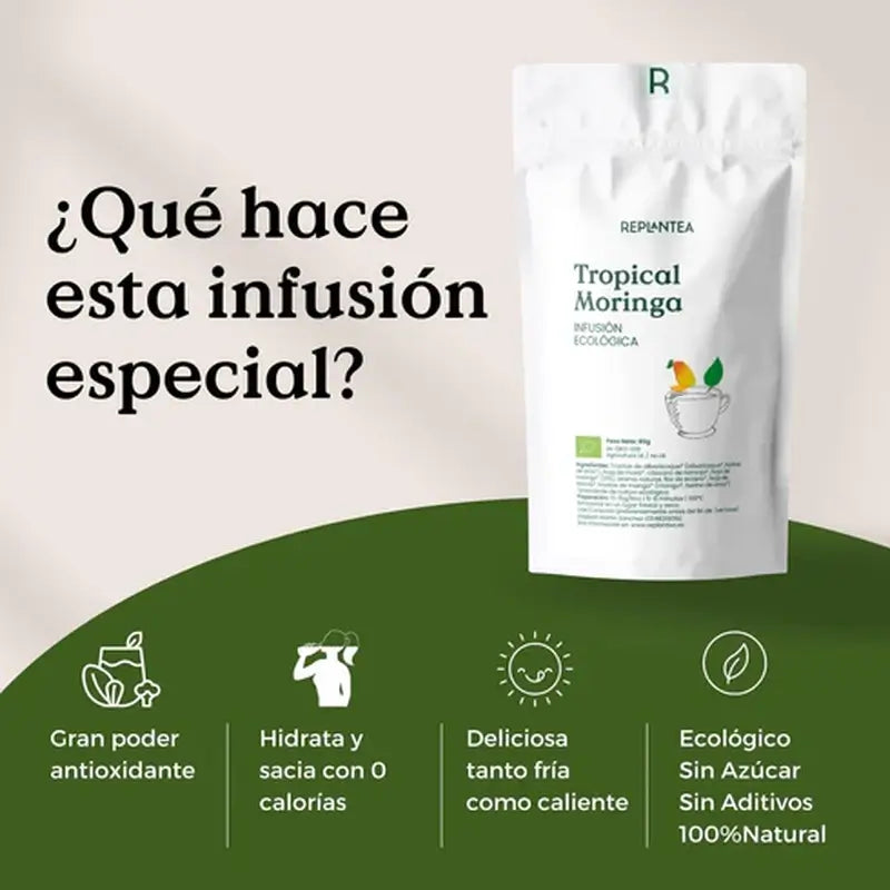 Replantea Infusão Orgânica de Moringa e Manga, 100 g