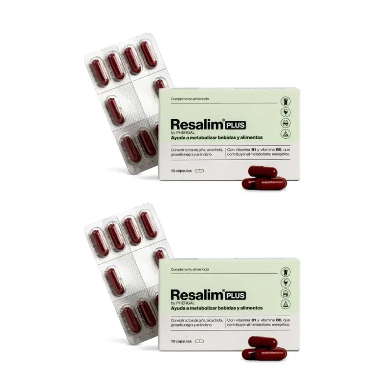 Resalim Plus Suplemento Alimentar Bebida Alimentar Metabolisante Bebida Alimentar, 2X10 Comprimidos