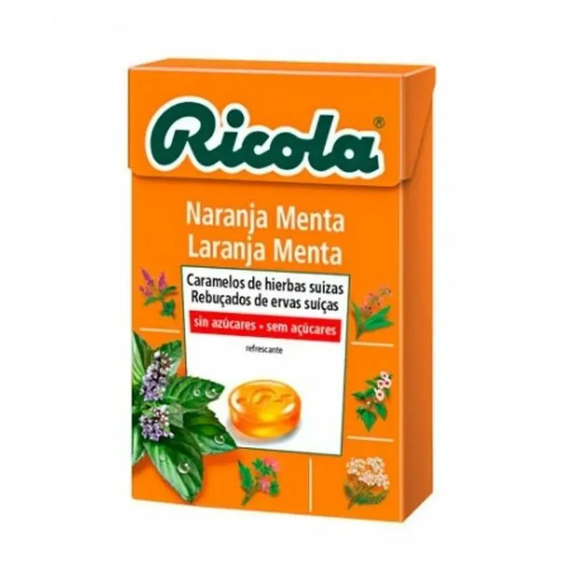 RICOLA CANDIES LARANJA SEM AÇÚCAR 50 G