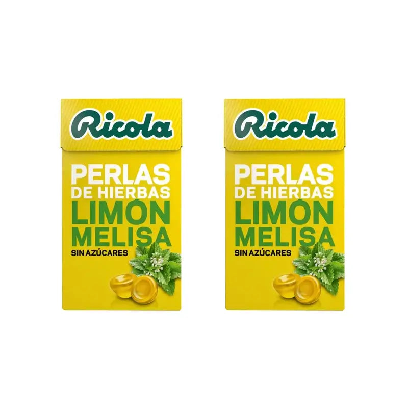 Ricola Sem Açúcar Pérolas Limão, 2X25 G