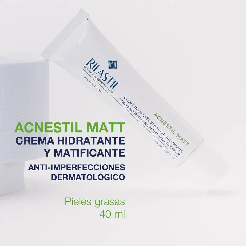 Rilastil Acnestil Matt Creme Hidratante e Mattificante 40 ml