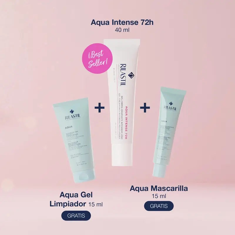 Rilastil Cracker Aqua Intense 40Ml + Aqua Limp 15Ml + Máscara Aqua 15Ml