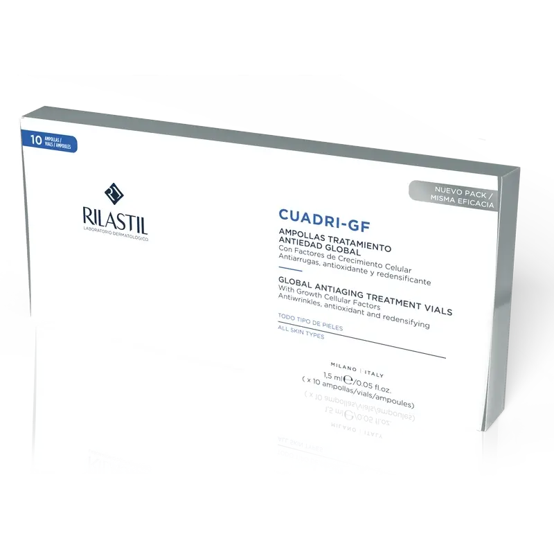 Ampolas Rilastil Cuadri Gf Anti-Aging & Antioxidant Ampolas, 10 unidades