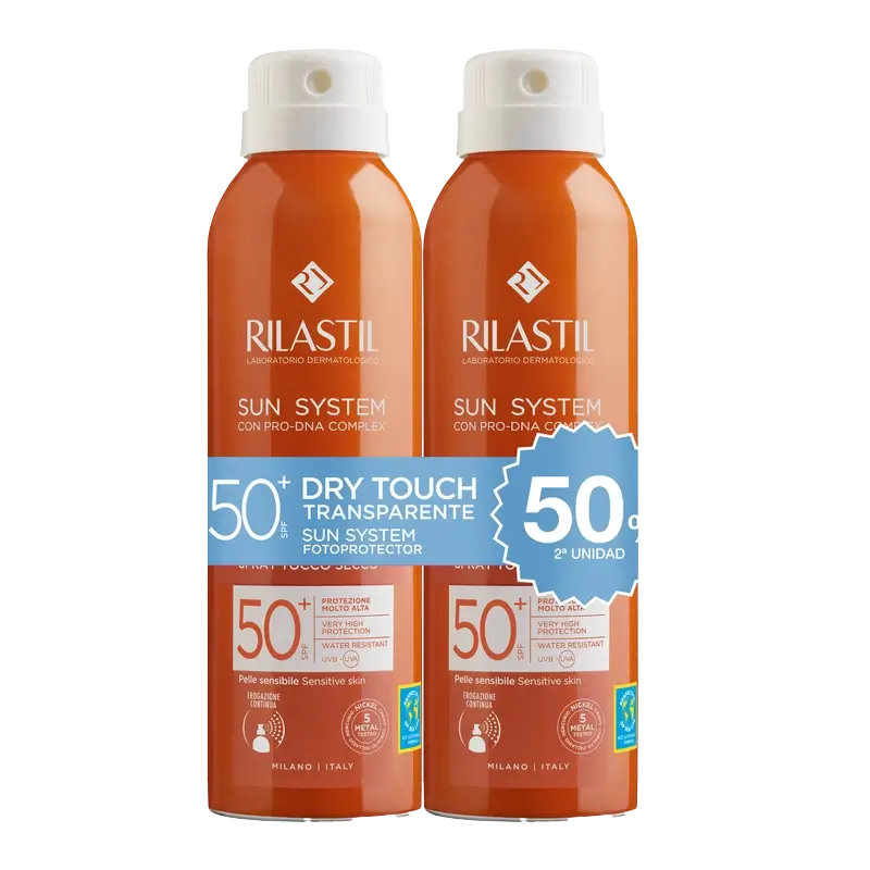 Rilastil Sun System 50 Toque Seco , 2 x 200 ml