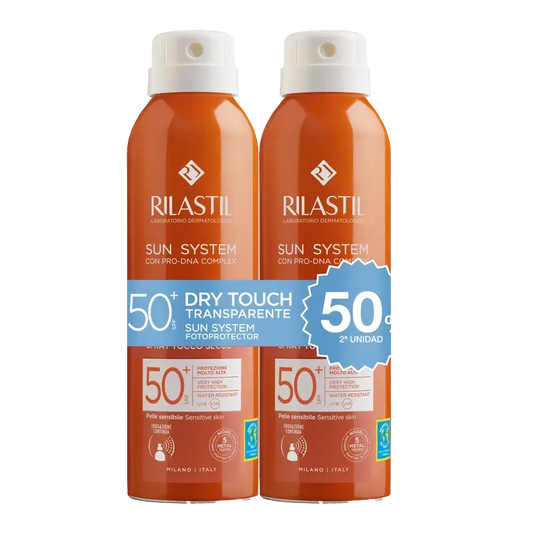 Rilastil Sun System 50 Toque Seco , 2 x 200 ml