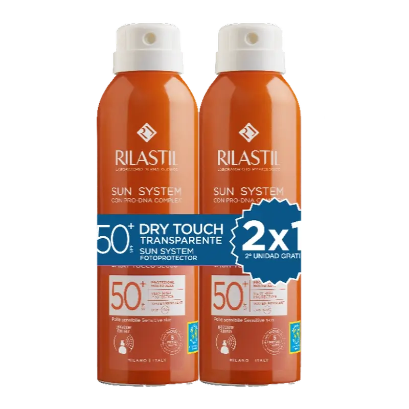 Rilastil Sun System Duplo Toque Seco Spf50 , 2 x 200 ml