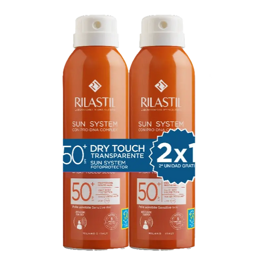 Rilastil Sun System Duplo Toque Seco Spf50 , 2 x 200 ml
