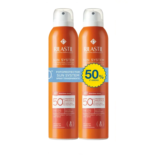 Rilastil Sun System Clear Spray 50+ , 2 x 200 ml