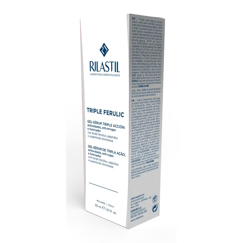 Rilastil Triple Ferulic Sérum Anti-Idade, Antioxidante e Luminoso, 30 Ml