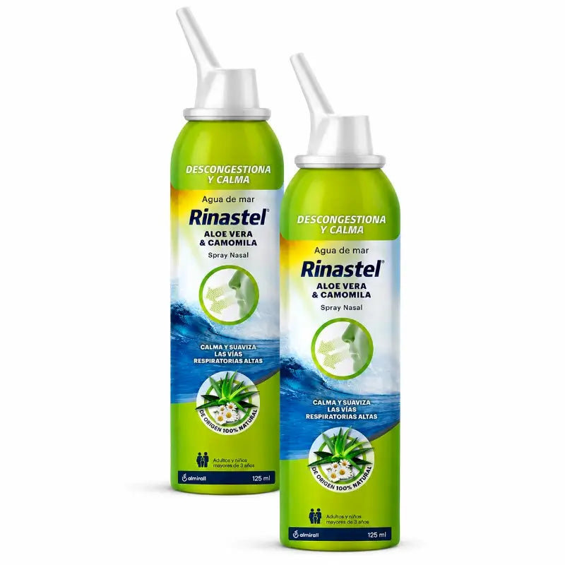 Rinastel Aloé V Camomila Spray Nasal, 2X125 Ml