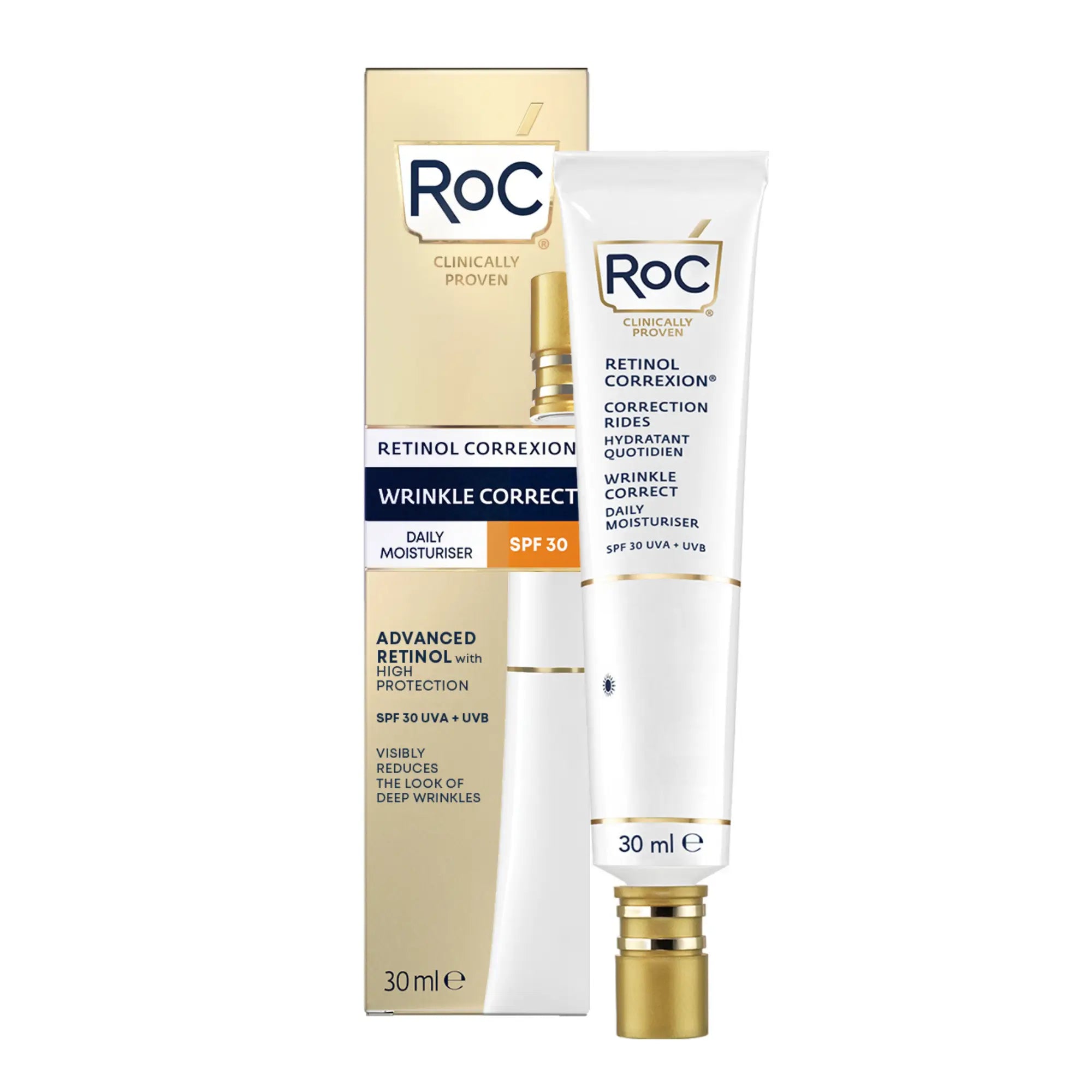 Roc Skincare Iberia Roc® Creme de Dia Corretor de Rugas Spf30 30Ml