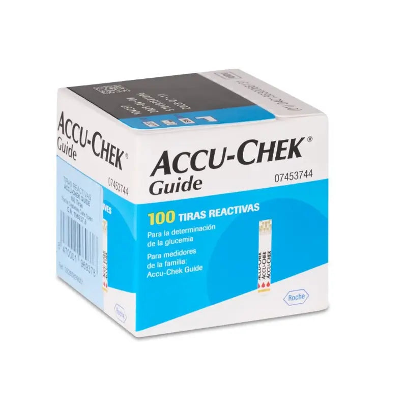 Roche Accu Chek Guide 100 Tiras de Reacção à Glicose no Sangue