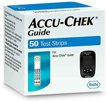 Roche Accu Chek Guide 50 Tiras de Reacção à Glicose no Sangue