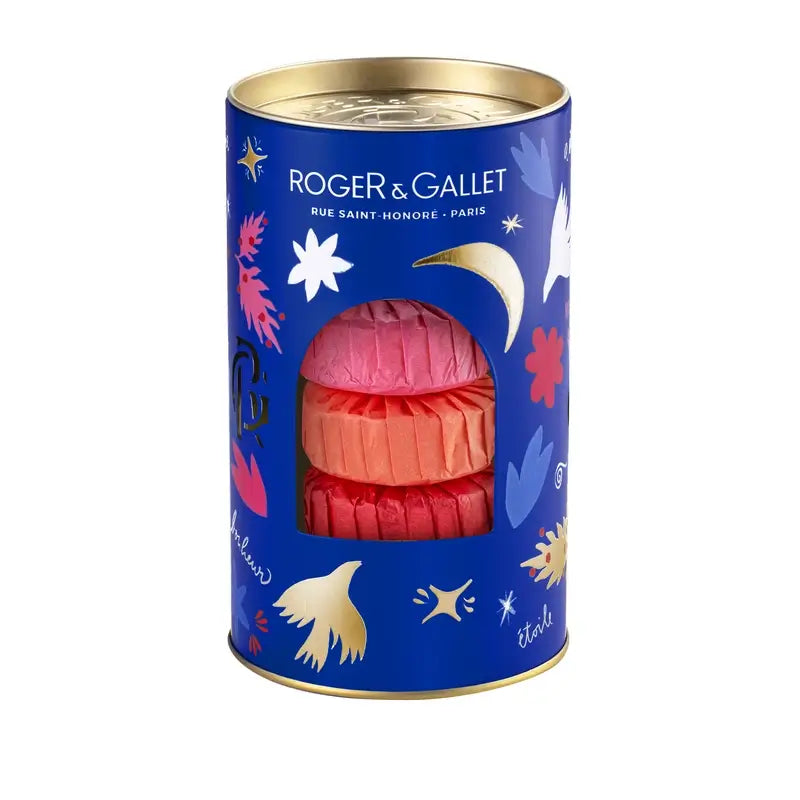 Roger & Gallet Saboneteira Wellness: Fleur De Figuier - Gingembre Rouge - Rose, 3 unid.