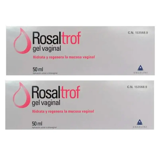 Rosaltrof Gel Vaginal, embalagem de 2 x 50 ml