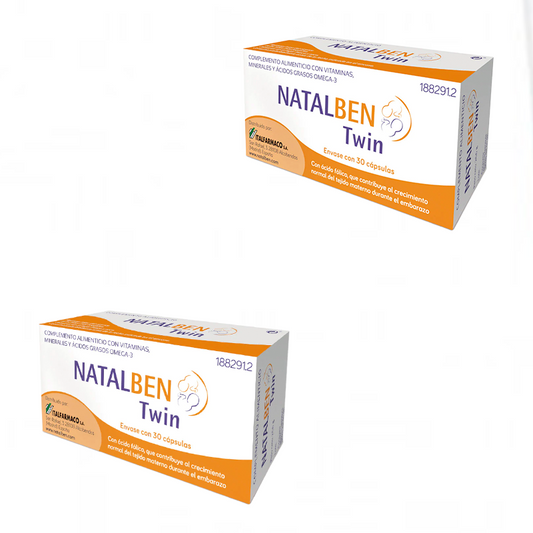 Pack Natalben Twin Nutraceutical , 2x30 Cápsulas