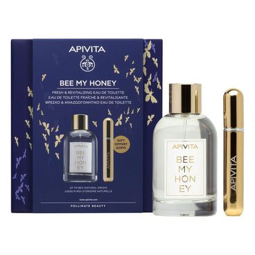Apivita Bee My Honey Eau De Toilette 100Ml Presente Perfume Spray Recarregável 8Ml