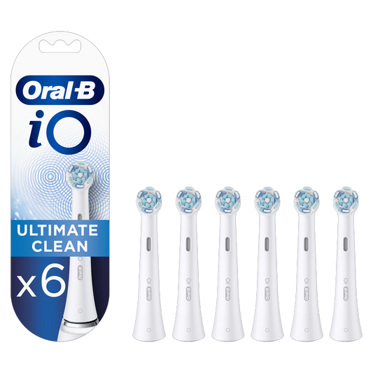 Cabeças de escova de substituição Oral-B Braun iO Ultimate Clean, embalagem com 6 unidades