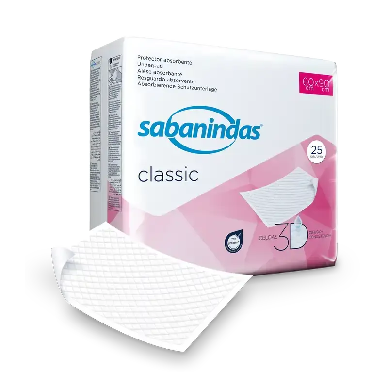 Sabanindas Normal Absorvente Pad 60 x 90 cm 25 unidades