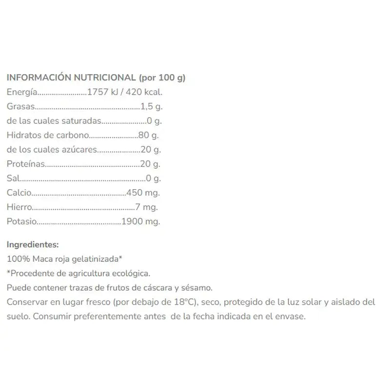 Salud Viva Maca Vermelha Gelatinizada , 250 g