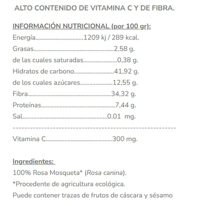 Salud Viva Rosa Mosqueta em Pó 125Gr. Bio Sg Vegan