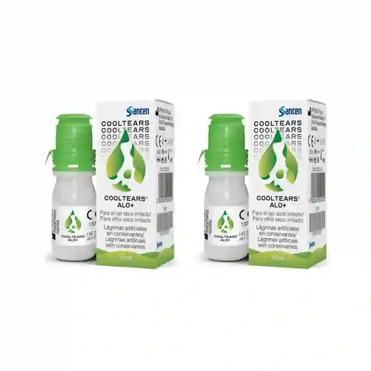 Santen Cooltears Alo+ Lágrimas Artificiais Multidose, 2X10 Ml