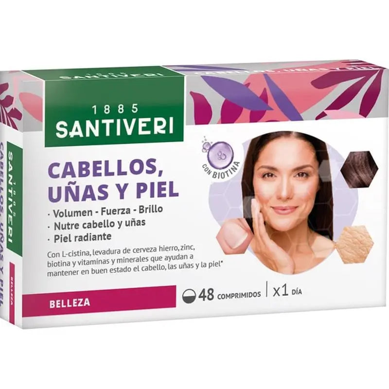 Santiveri Multivigor Cabelo Unhas e Pele 48Comp.