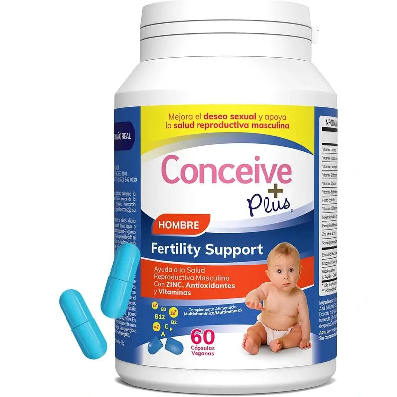 Sasmar Conceive Plus Apoio à Fertilidade Masculina, 60 Cápsulas