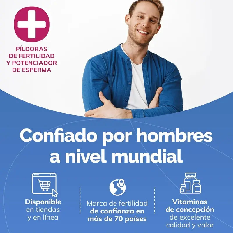 Sasmar Conceive Plus Apoio à Fertilidade Masculina, 60 Cápsulas