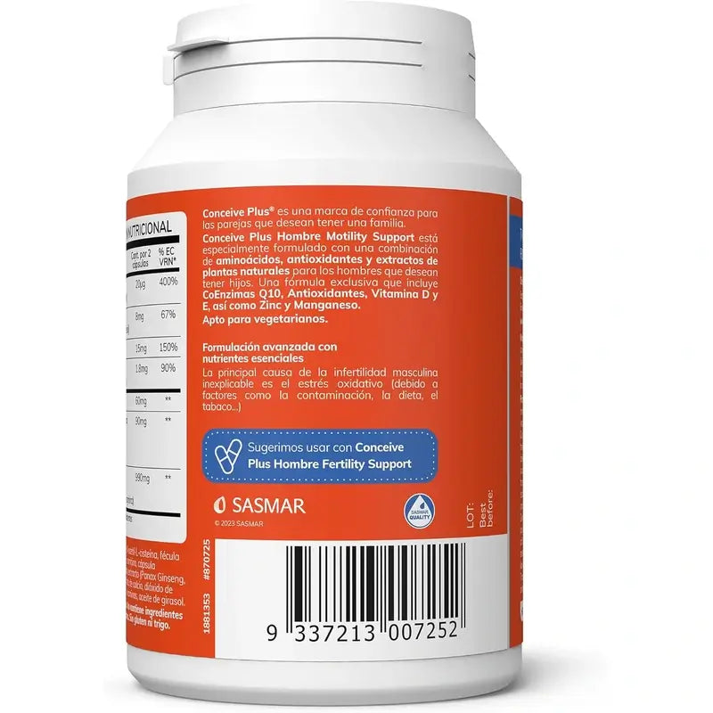 Sasmar Conceive Plus Motilidade Masculina, 60 Cápsulas