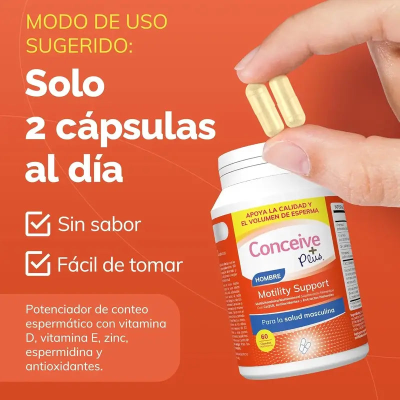 Sasmar Conceive Plus Motilidade Masculina, 60 Cápsulas