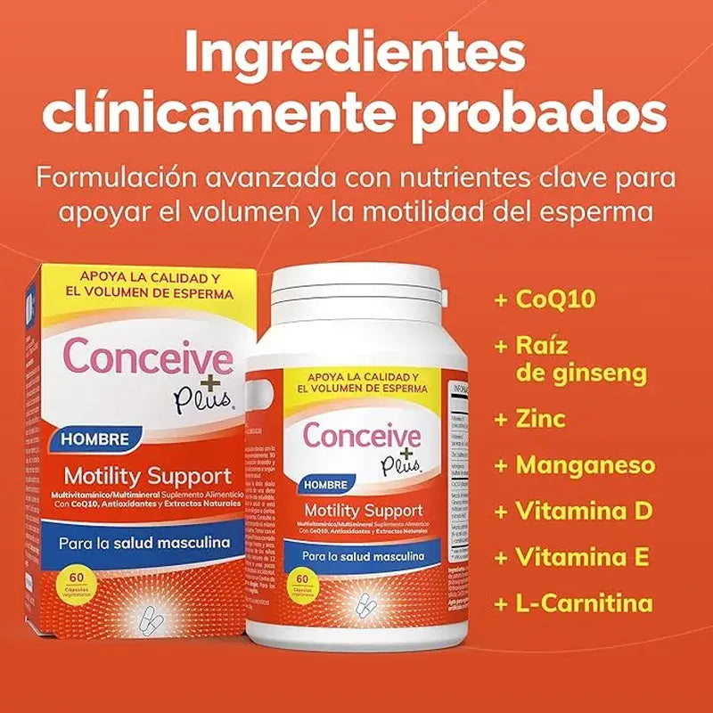 Sasmar Conceive Plus Motilidade Masculina, 60 Cápsulas