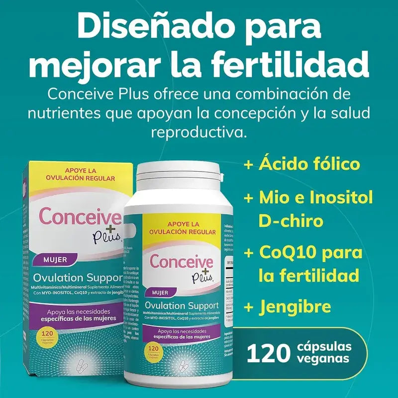 Sasmar Conceive Plus Ovulação Feminina, 120 Cápsulas
