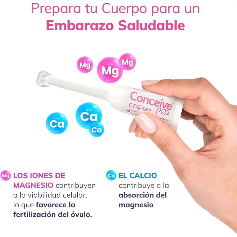Sasmar Conceive Plus Lubrificante, 8 aplicadores de dose única
