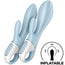 Satisfyer Air Pump Bunny 1 Vibrador insuflável para coelhos Azul