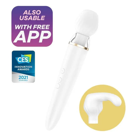 Satisfyer Connect Double Wand-Er App - Branco