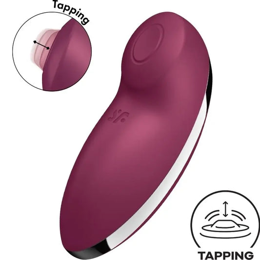Vibrador e estimulador Satisfyer Tap & Climax 2 Vermelho