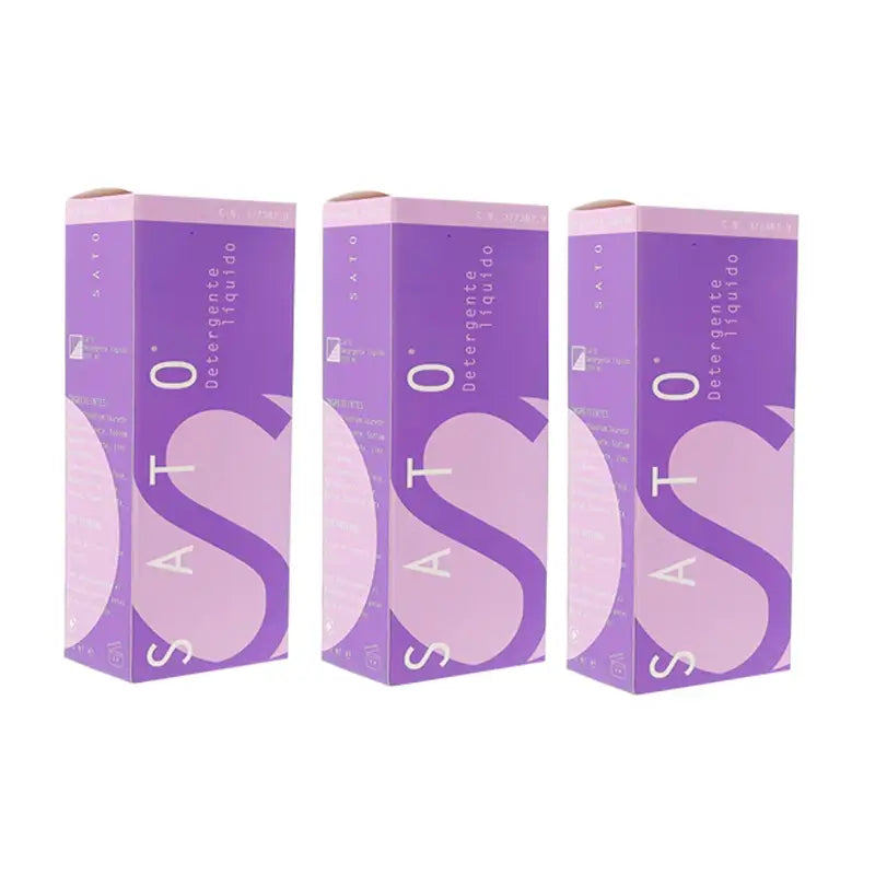 Embalagem de detergente líquido Sato, 3 x 200 ml