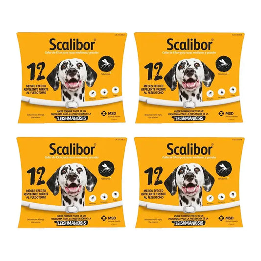 Coleira Scalibor, embalagem 4 x 65 cm