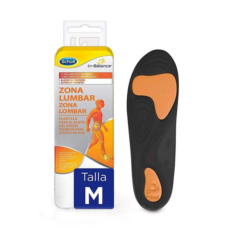 Scholl In-Balance Insoles Lumbar Zone Tamanho M 1 Par