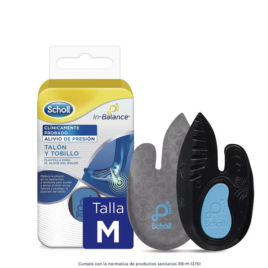 Scholl In-Balance Heel and Ankle Insoles Tamanho M