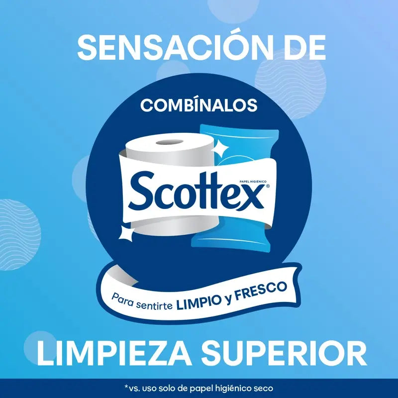 Papel higiénico húmido Scottex Sensitive, 38 unidades.
