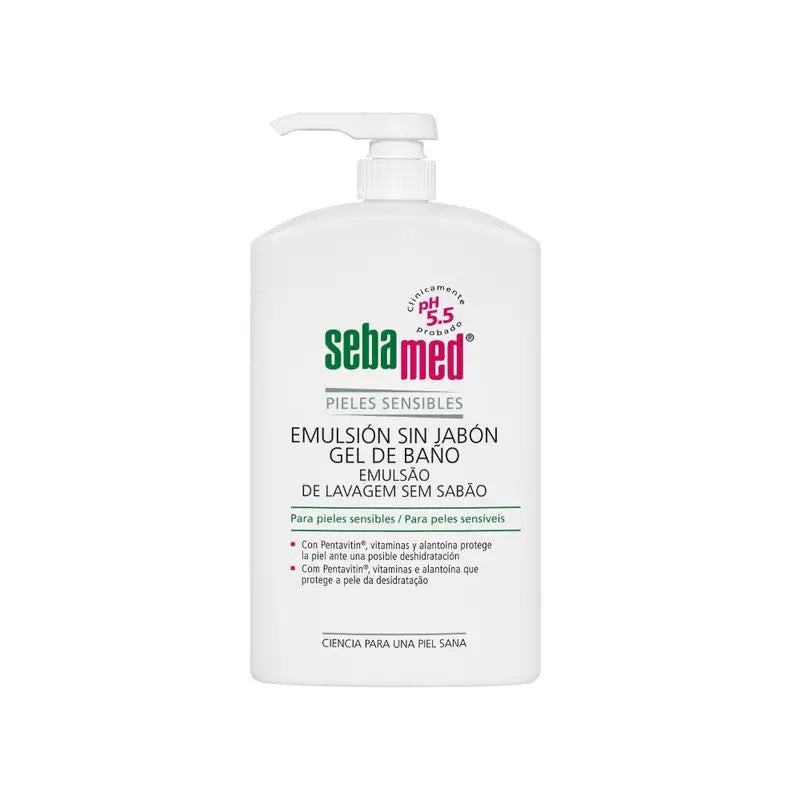 EMULSÃO DE GEL DE BANHO SEBAMED SEM SABÃO 1000 ML
