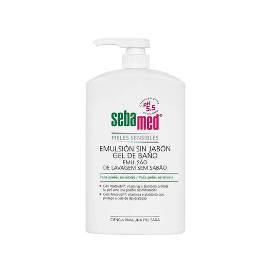 EMULSÃO DE GEL DE BANHO SEBAMED SEM SABÃO 1000 ML