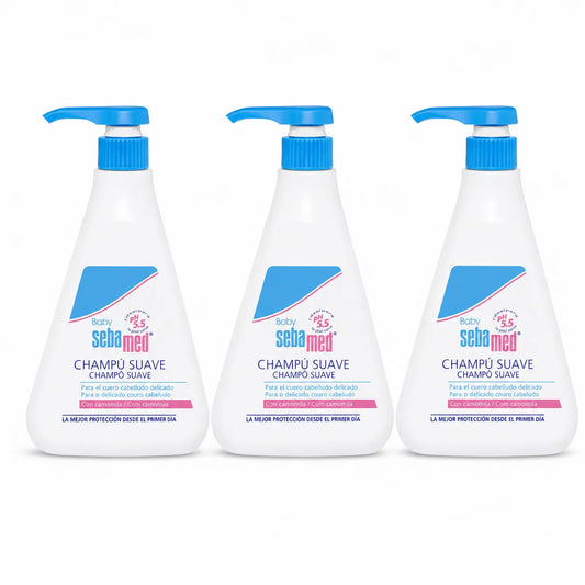 Champô Sebamed Baby Gentle 500 Ml, embalagem de 3