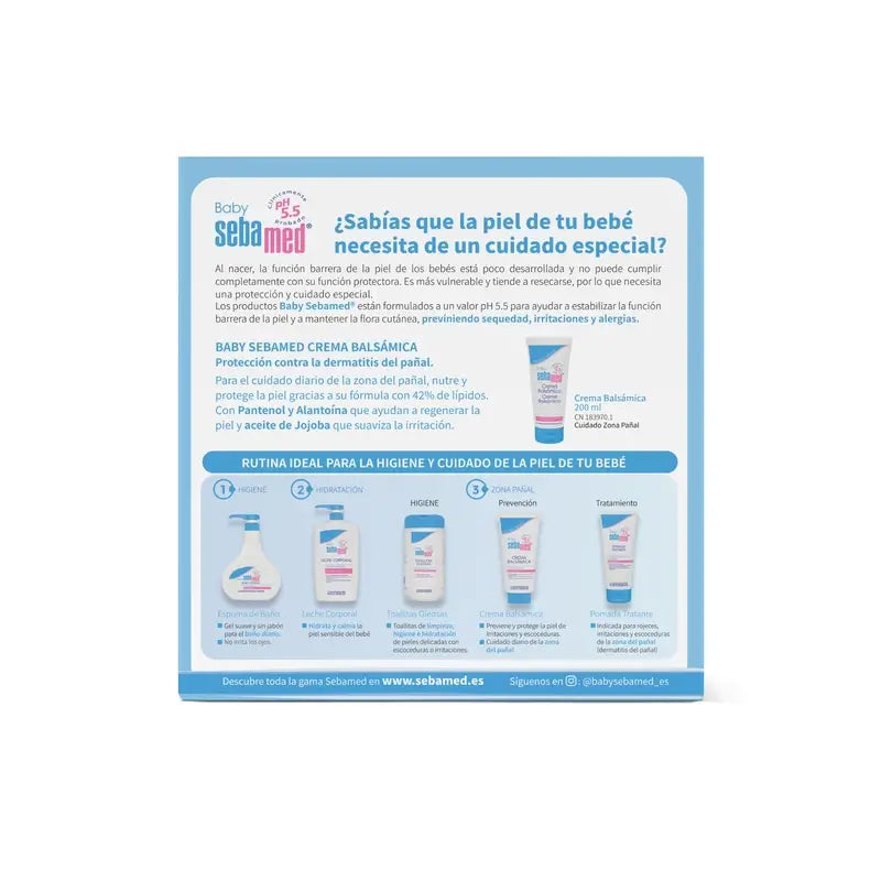 Sebamed Baby Duplo Creme Balsâmico, 200 ,l