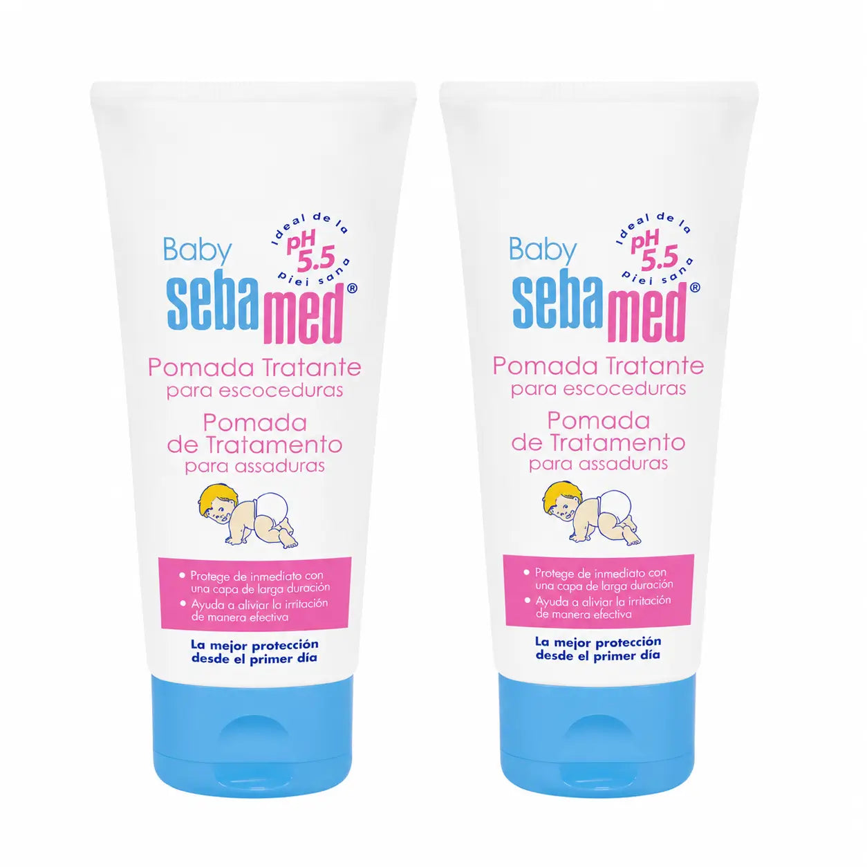 Pomada de Tratamento para Bebés Sebamed 100 Ml, embalagem de 2
