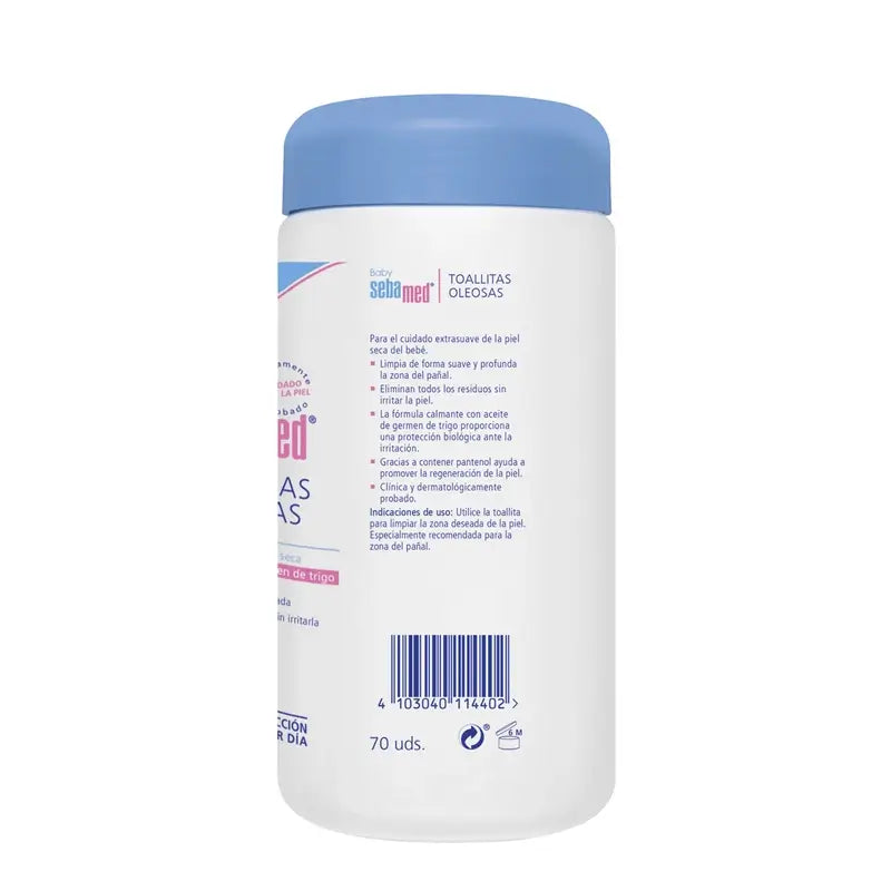 SEBAMED Baby Toalhetes Oleosas 70 Unidades